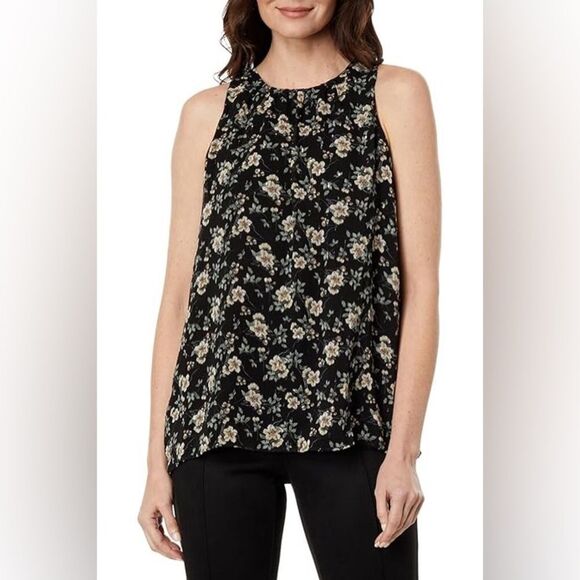 Vince Camuto Women's Floral Print Sleeveless Top Size S - Picture 2 of 11